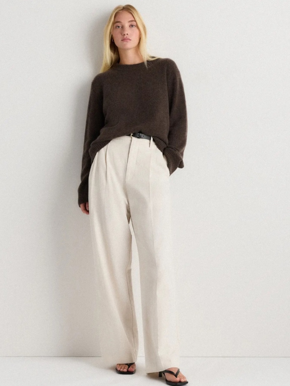 Quince Cashmere Brown Sweater